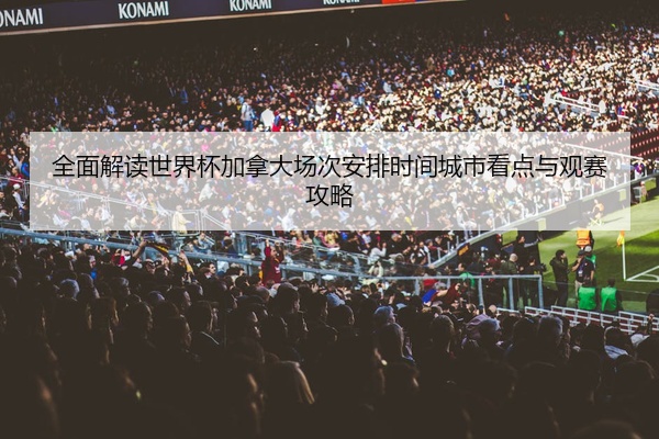 全面解读世界杯加拿大场次安排时间城市看点与观赛攻略