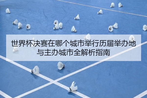 世界杯决赛在哪个城市举行历届举办地与主办城市全解析指南