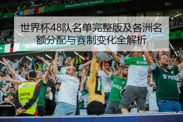 世界杯48队名单完整版及各洲名额分配与赛制变化全解析